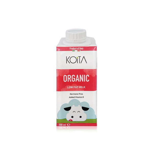 Koita organic low fat milk with vitamin A and D3 200ml - Waitrose UAE & Partners - 869712000087