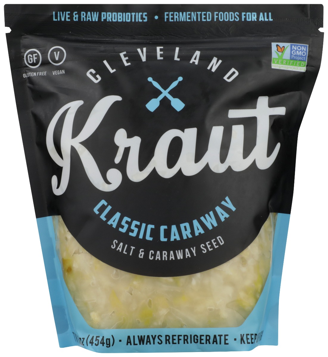 CLEVELAND KRAUT: Classic Caraway Sauerkraut, 16 oz - 0869982000008