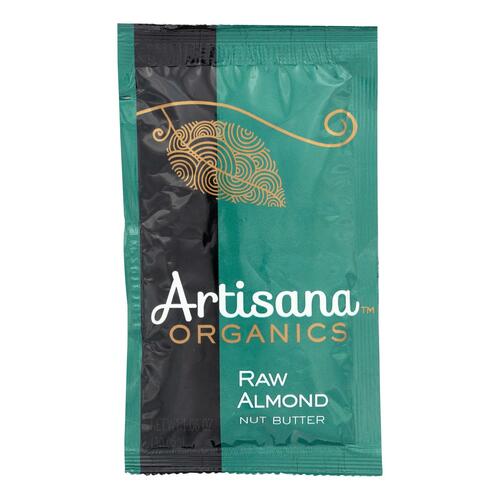 ARTISANA: Organic Raw Almond Butter Squeeze Pack, 1.06 oz - 0870001000381