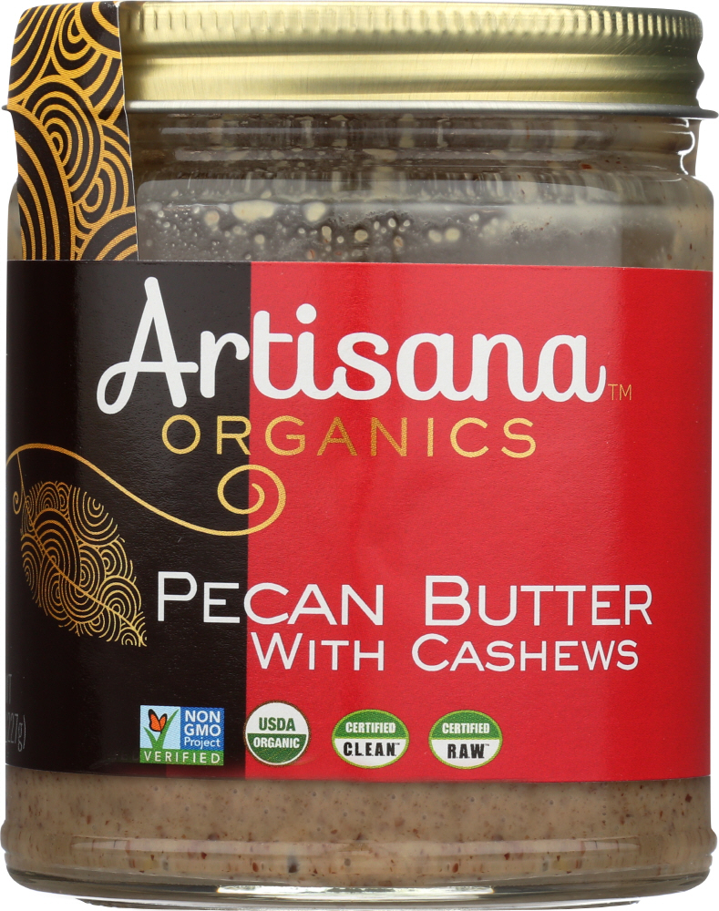 ARTISANA: Pecan Butter with Cashews, 8 oz - 0870001000565