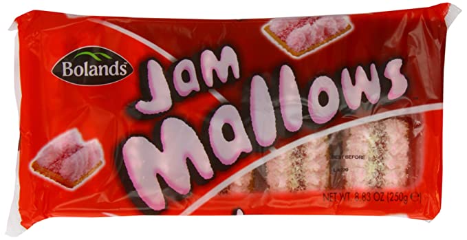 Bolands Jam Mallows 250g (Pack of 6) - 721867267466