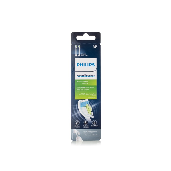 Philips Sonicare DiamondClean standard sonic toothbrush replacement heads x2 - Waitrose UAE & Partners - 8710103849681