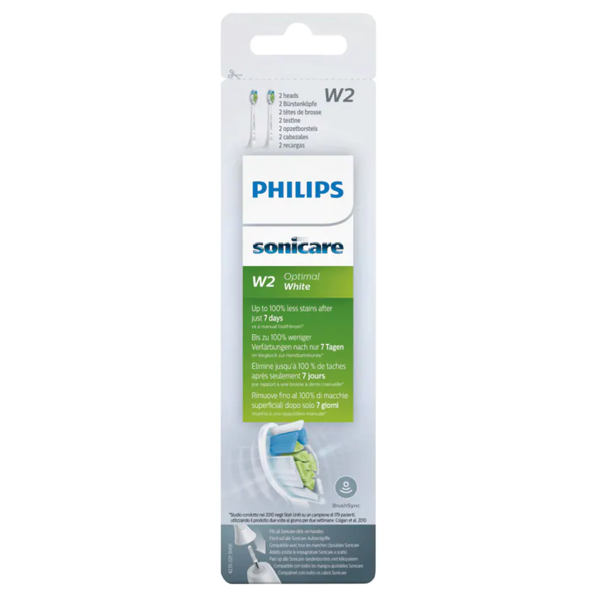 Philips Aufsteckbürsten Sonicare W2 Optimal White 2 Stück - 8710103850311
