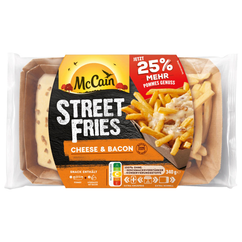 McCain Street Fries Cheese & Bacon 340g - 8710438124675