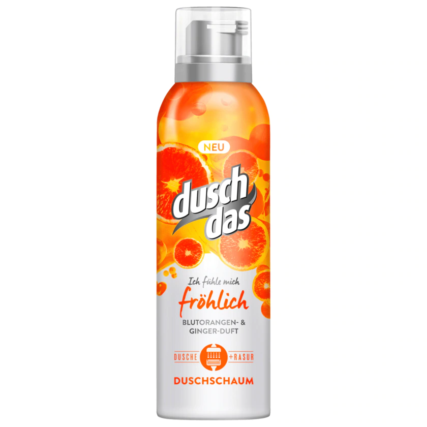Duschdas Duschschaum fröhlich Blutorangen-& Ginger-Duft 200ml - 8710447191743