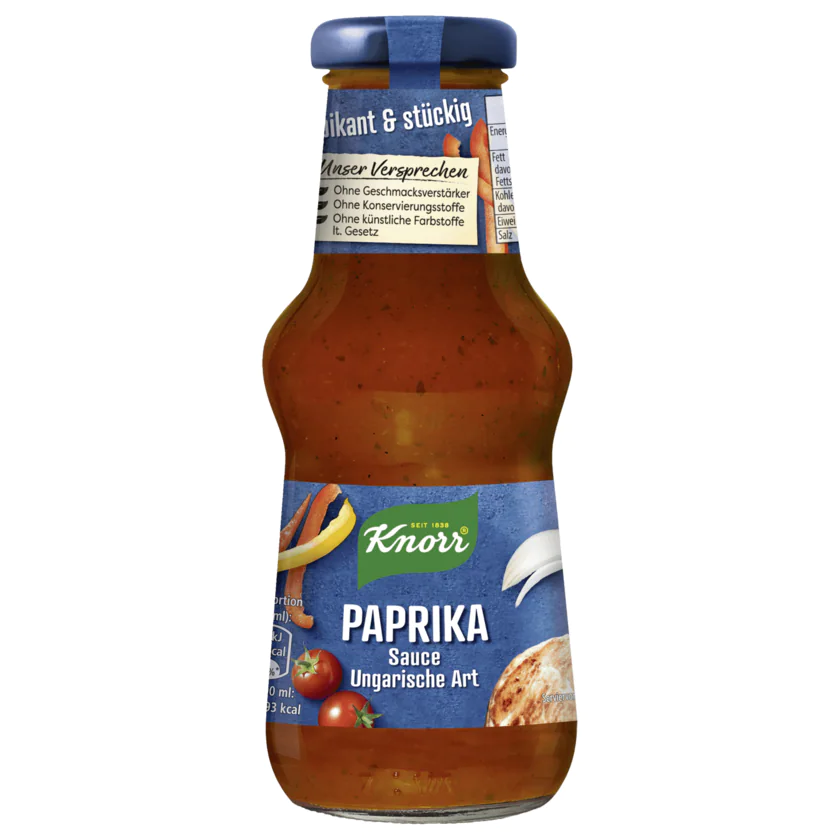 Knorr Paprika Sauce Ungarische Art 250ml - 8710522890943