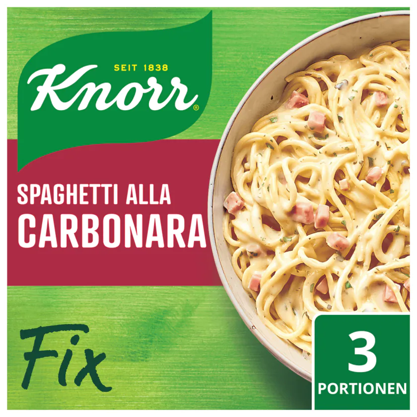 Knorr Fix Spaghetti alla Carbonara für 3 Portionen - 8710604724739