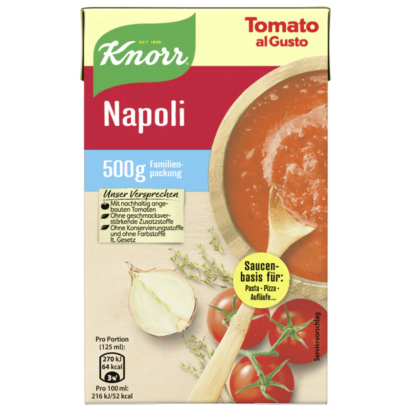 Knorr Napoli Tomato al Gusto 500 g - 8710604725606