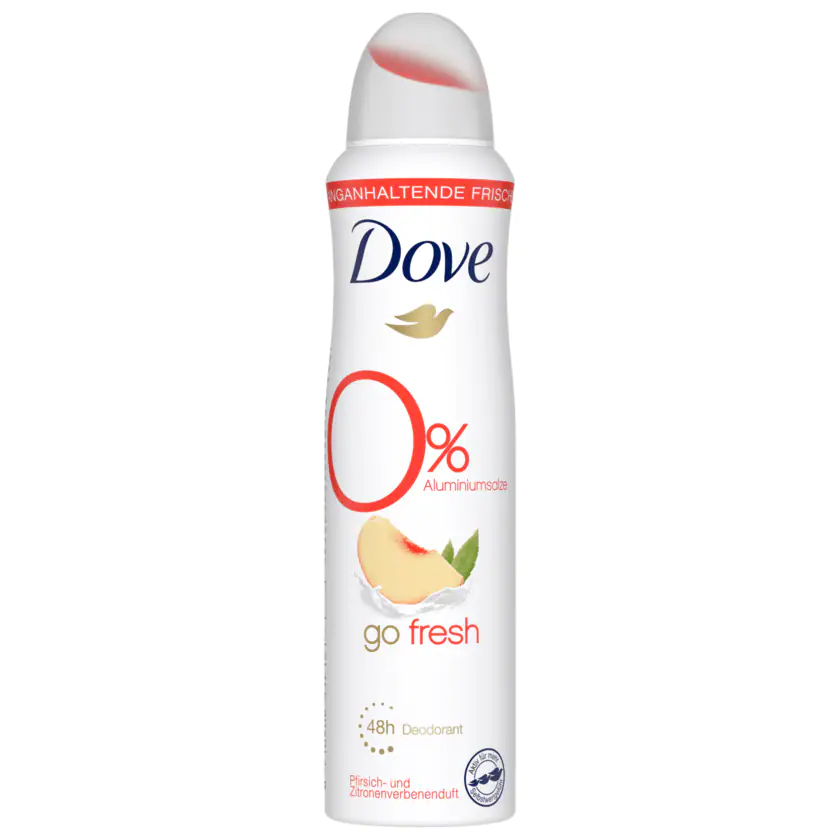 Dove Deospray go fresh Pfirsich- & Zitronenverbenenduft 0% Alu 150ml - 8710908832161