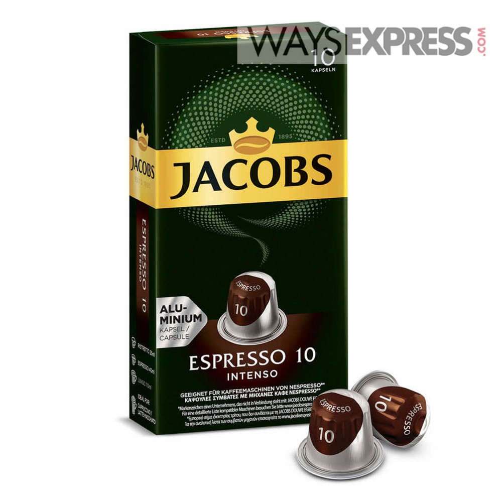 Jacobs Espresso 10 Intenso Kaffekapseln 10ST 52G - 8711000371183