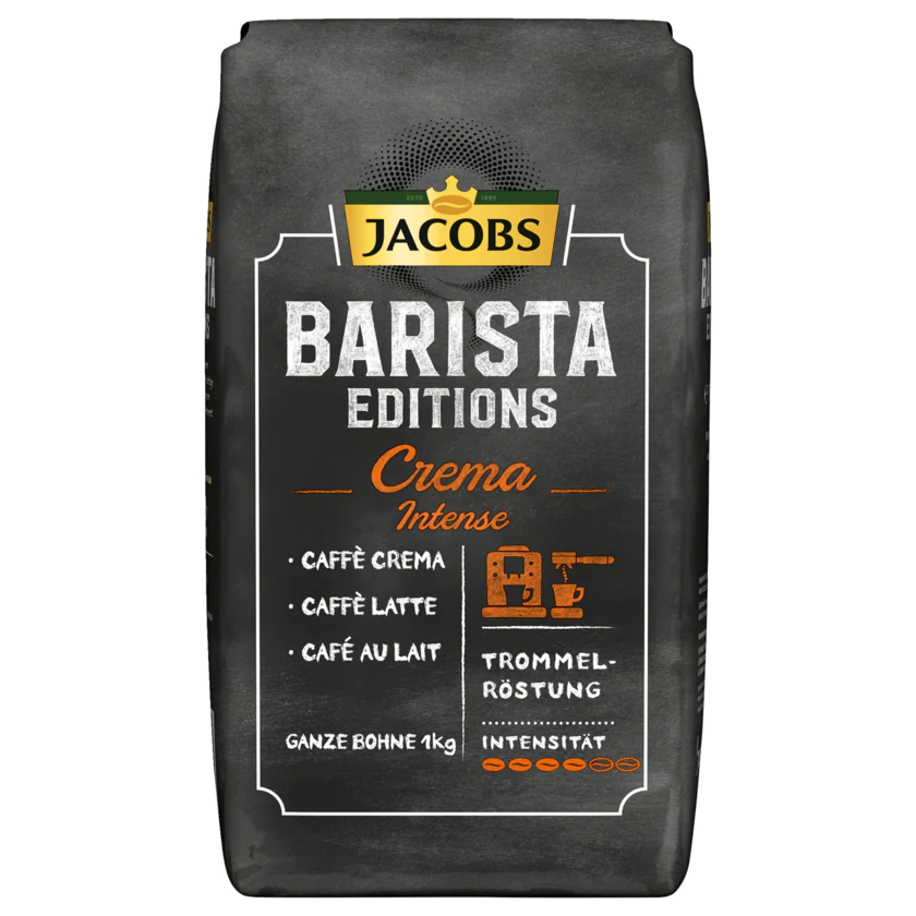 Jacobs Kaffeebohnen Barista Editions Crema Intense 1kg - 8711000415399