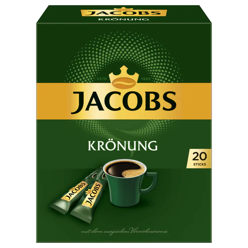 Jacobs Instantkaffe Krönung 20 Sticks, 36g - 8711000433270