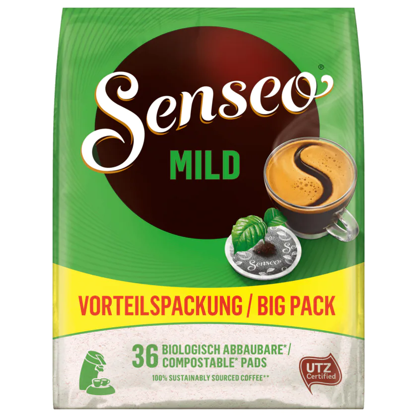 Senseo Kaffeepads Mild 250g, 36 Pads - 8711000452387