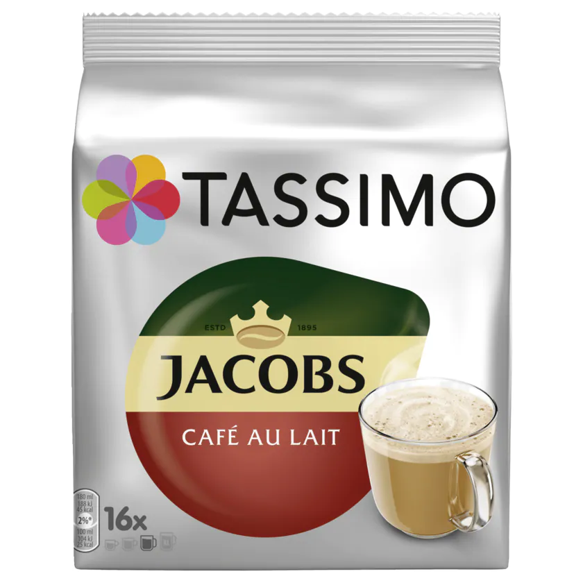 Tassimo Kaffeekapseln Jacobs Café au Lait 184g, 16 Kapseln - 8711000501153