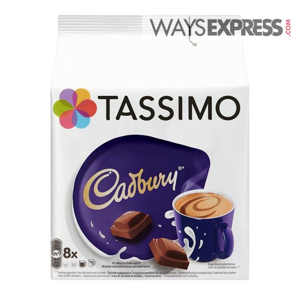 TASSIMO CADBURY HOT CHOCOLATE 240g (8 SERVINGS) - 8711000504567