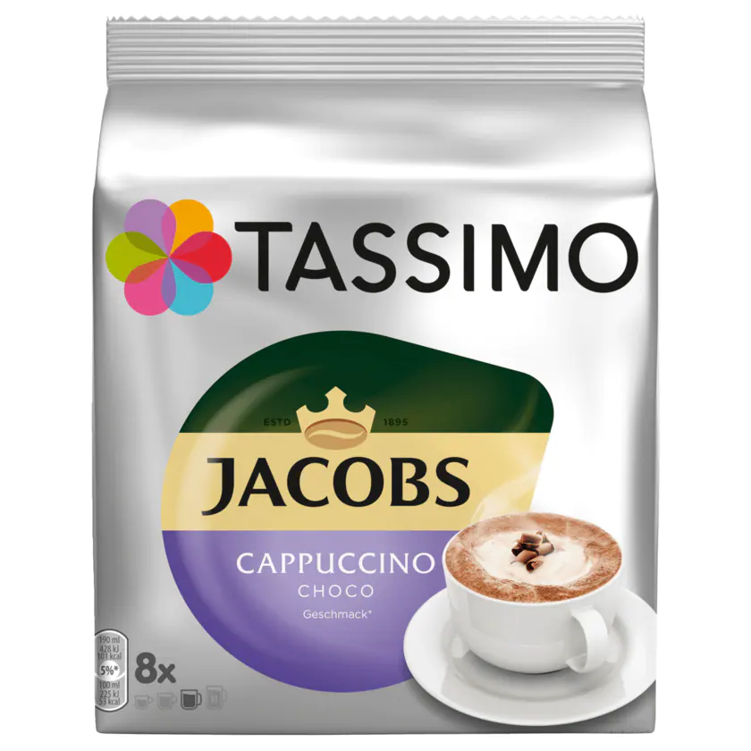 Tassimo Kaffeekapseln Jacobs Cappuccino Choco 208g, 8 Kapseln - 8711000504741