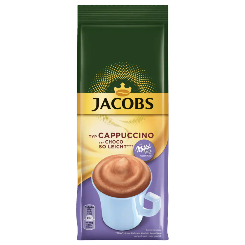 Jacobs Instant Kaffee Cappuccino Choco so leicht 400g - 8711000524794