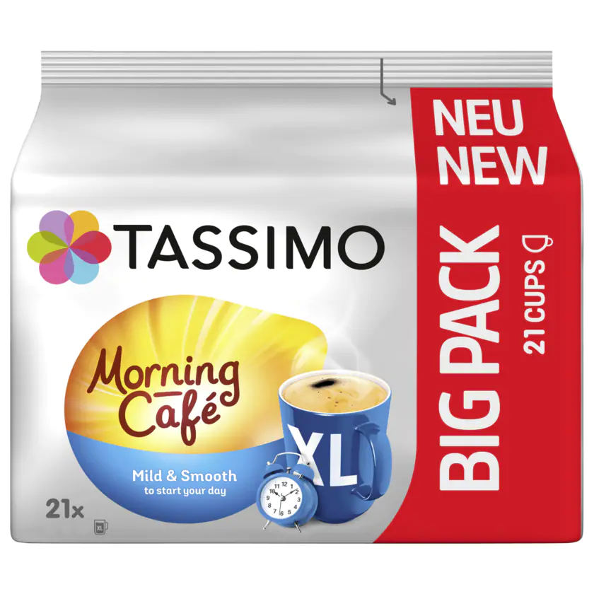 Tassimo Kaffeekapseln Morning Café mild & smooth 147g, 21 Kapseln - 8711000852552