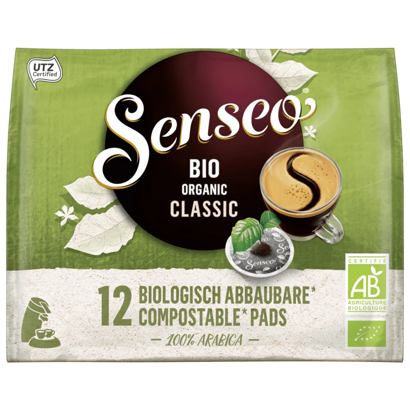 Senseo Kaffeepads Bio Classic 83g, 12 Stück - 8711000867471