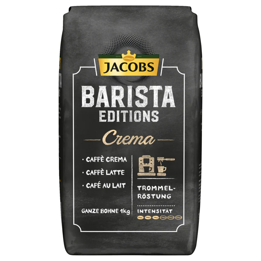 Jacobs Kaffeebohnen Barista Editions Crema 1kg - 8711000891704