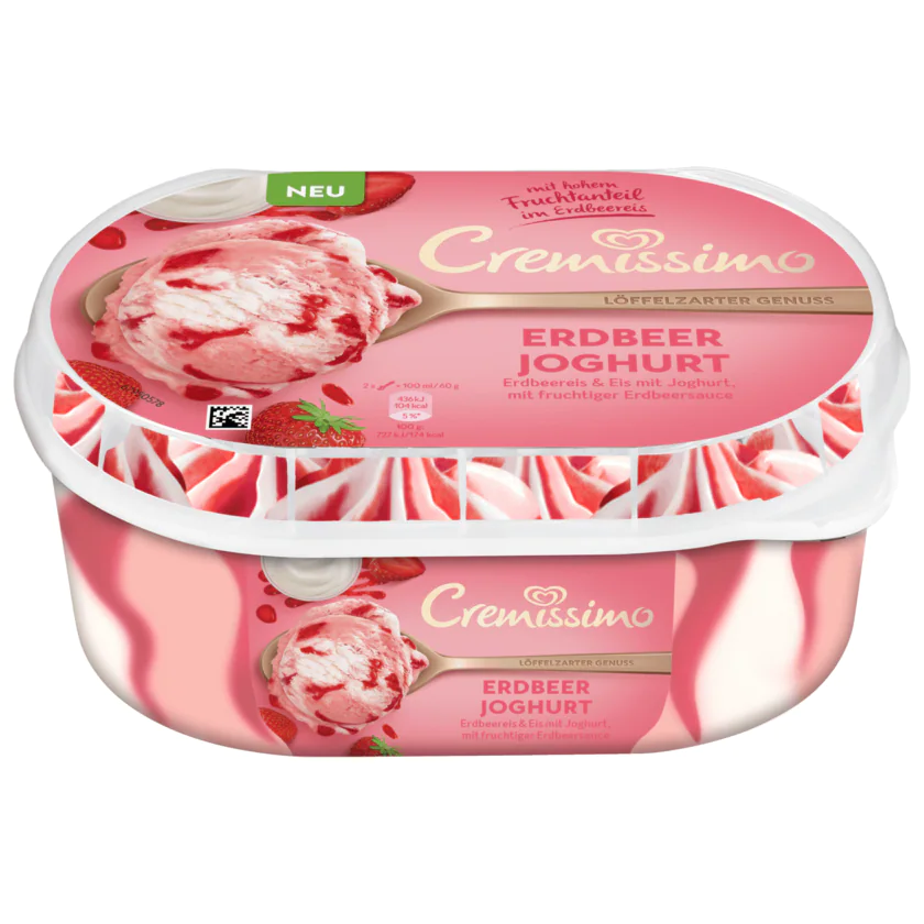 Cremissimo Erdbeer Joghurt Eis 900ml - 8711327378797