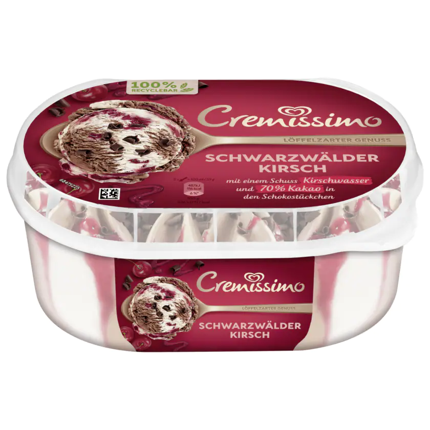 Cremissimo Schwarzwälder Kirsch Eis 900ml - 8711327478701