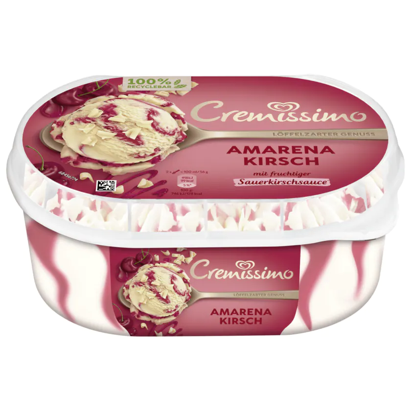 Cremissimo Amarena Kirsch Eis 900ml - 8711327481374