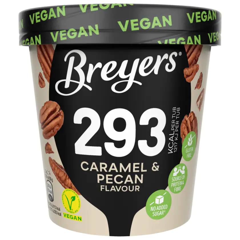 Breyers Eiscreme Caramel & Pecan vegan 465ml - 8711327485747