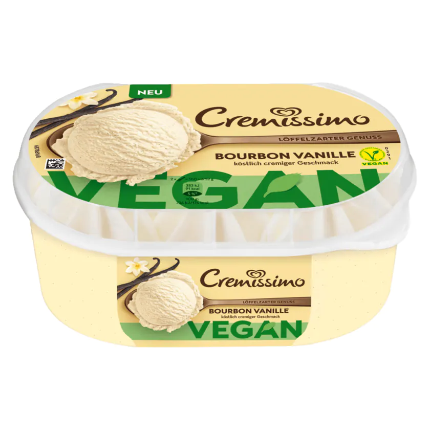 Cremissimo Bourbon Vanille Eis vegan 900ml - 8711327539808