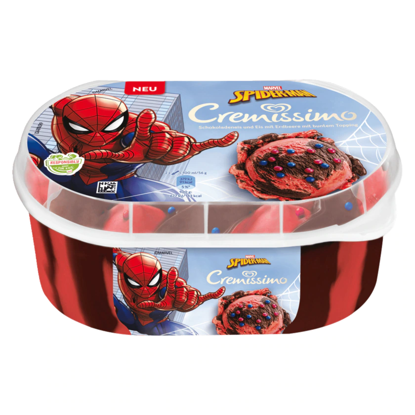 Cremissimo Marvel Spiderman Eis 900ml - 8711327540033