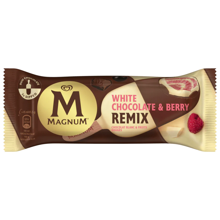 Magnum White Chocolate & Berry Remix 85ml - 8711327542167