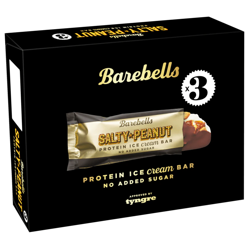 Barebells Salty Peanut Protein Ice Cream Bar 3x73ml - 8711327546660