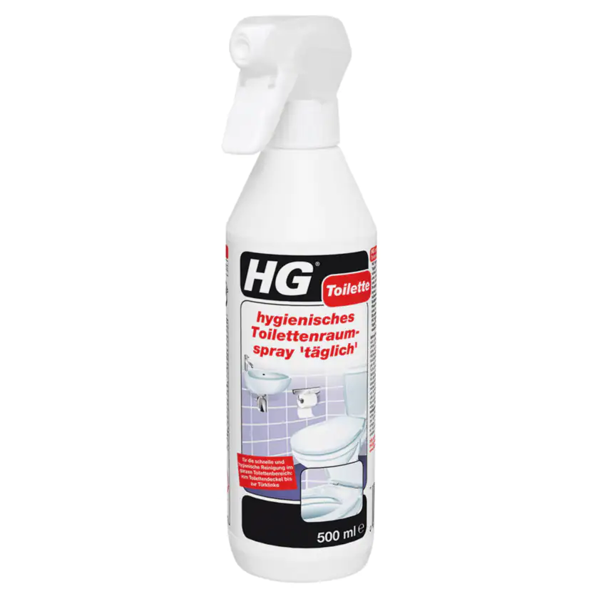 HG Toilette hygienisches Toilettenraumspray „täglich“ 500ml - 8711577096465