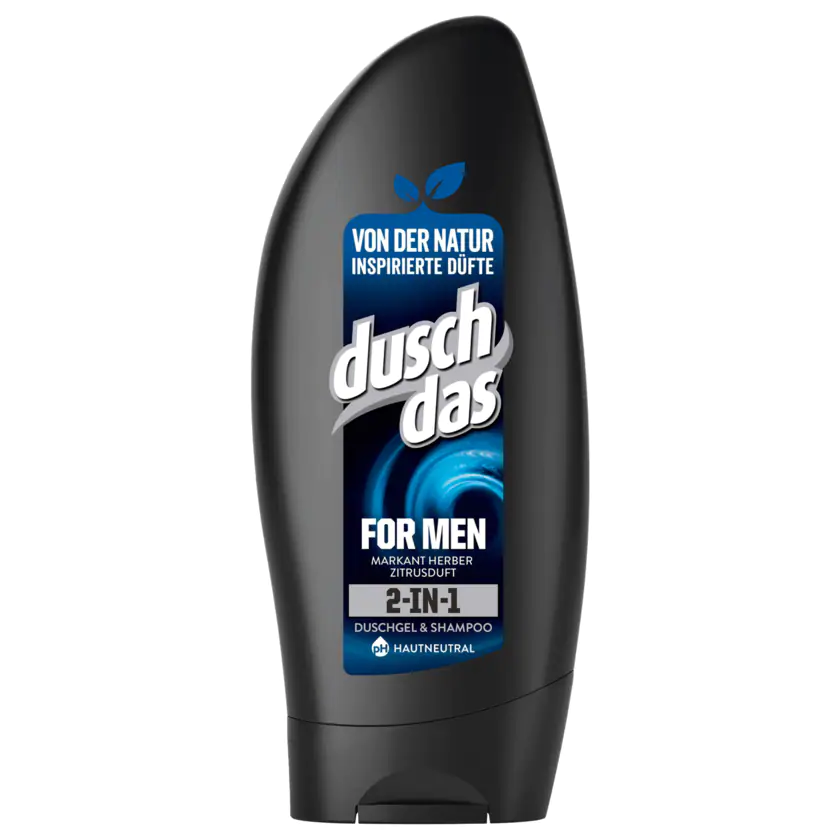 Duschdas For Men 2 in 1 Duschgel & Shampoo 250ml - 8711700956796