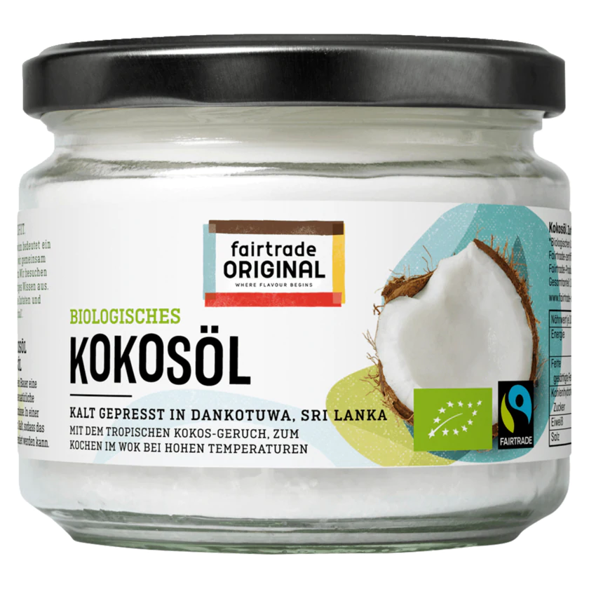 Fairtrade Original Bio Kokosöl kaltgepresst 300ml - 8711741355978