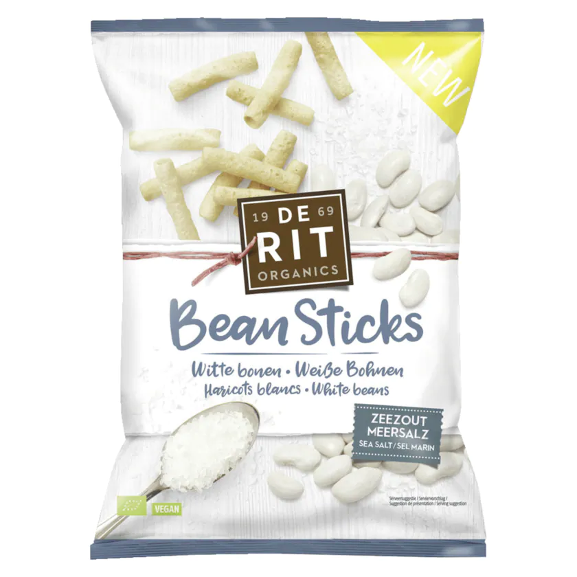 DeRit Bio Bean Sticks Meersalz 75g - 8711812419578