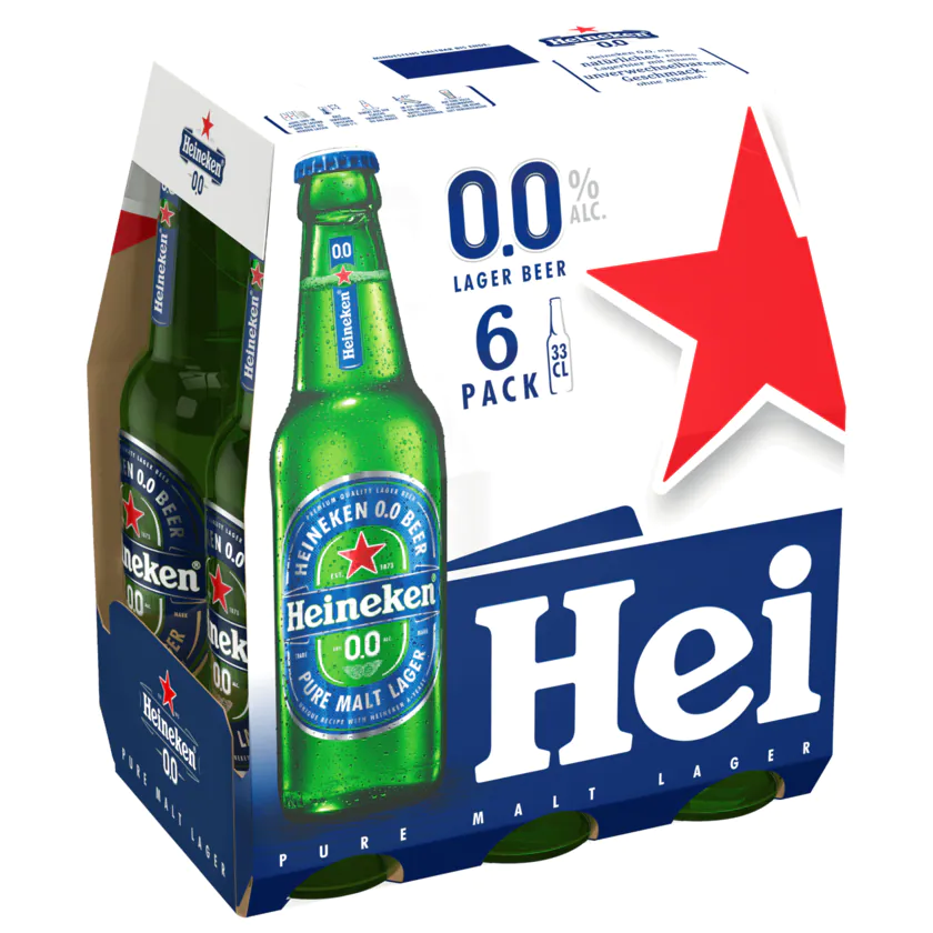Heineken alkoholfrei 6x0,33l - 8712000050122