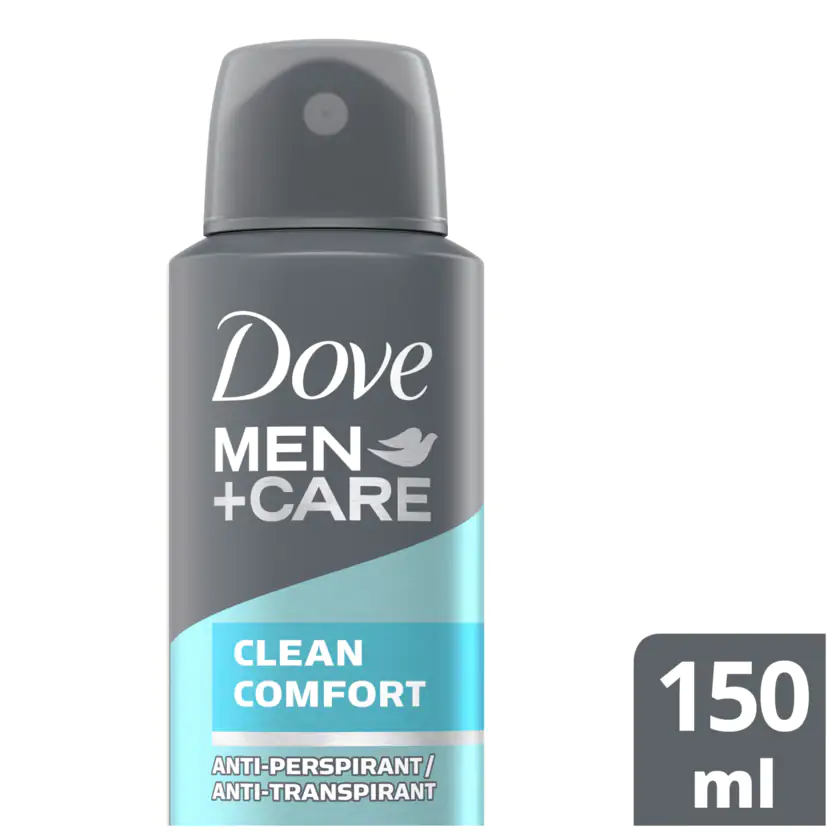 Dove Men+Care Deospray Clean Comfort Anti-Transpirant 150ml - 8712561254595