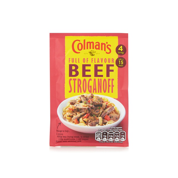 Colman's beef stroganoff mix 39g - Waitrose UAE & Partners - 8712566144921