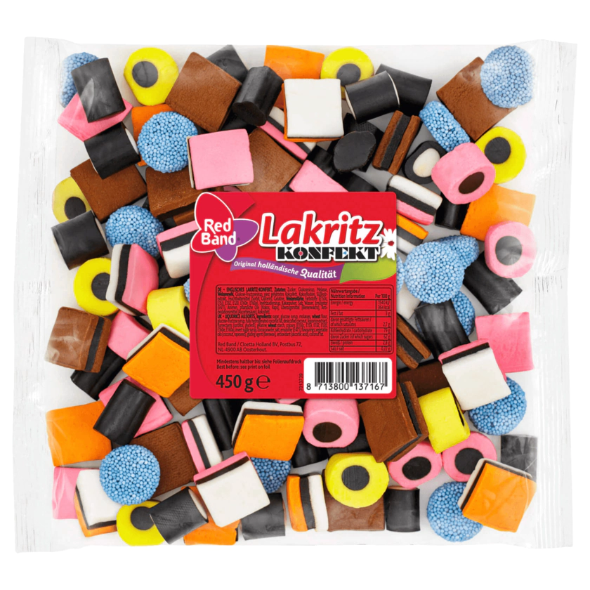 Red Band Lakritz Konfekt 450g - 8713800137167