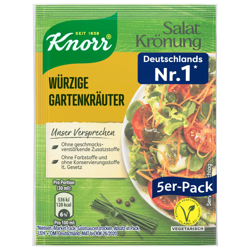 Knorr Salatkrönung Gartenkräuter Dressing 5er-Pack 40g - 8714100823644