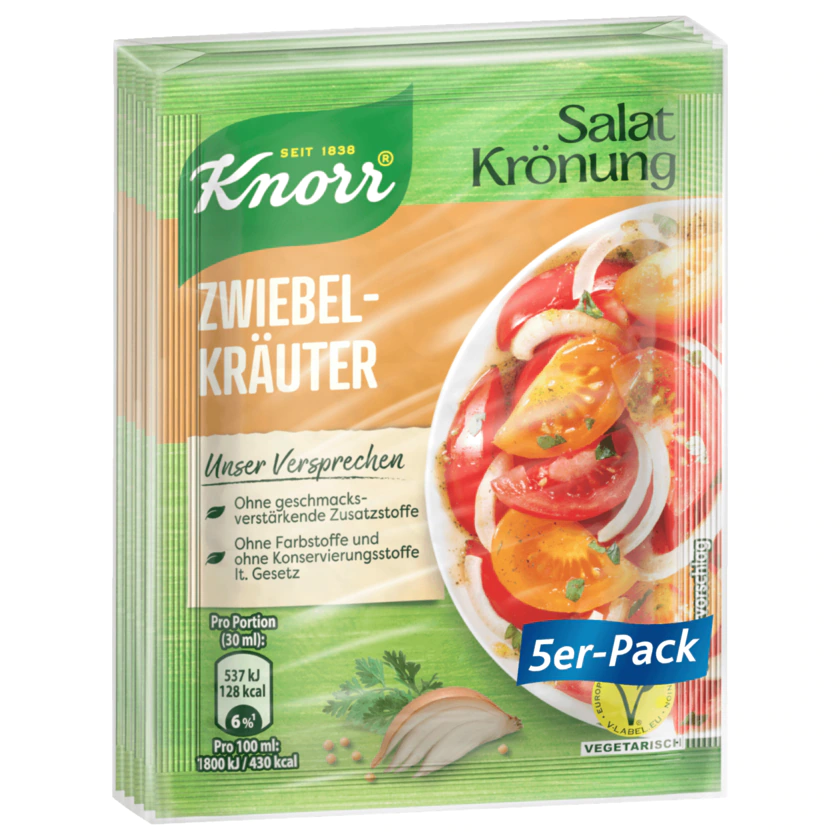 Knorr Salatkrönung Zwiebel Kräuter Dressing 5er-Pack 40g - 8714100823712