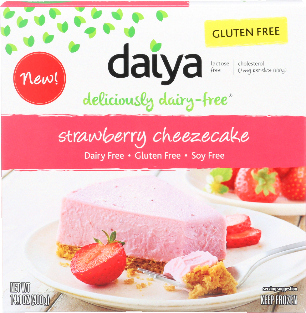DAIYA: Vegan Strawberry Style Cheezecake, 14.1 oz - 0871459001395