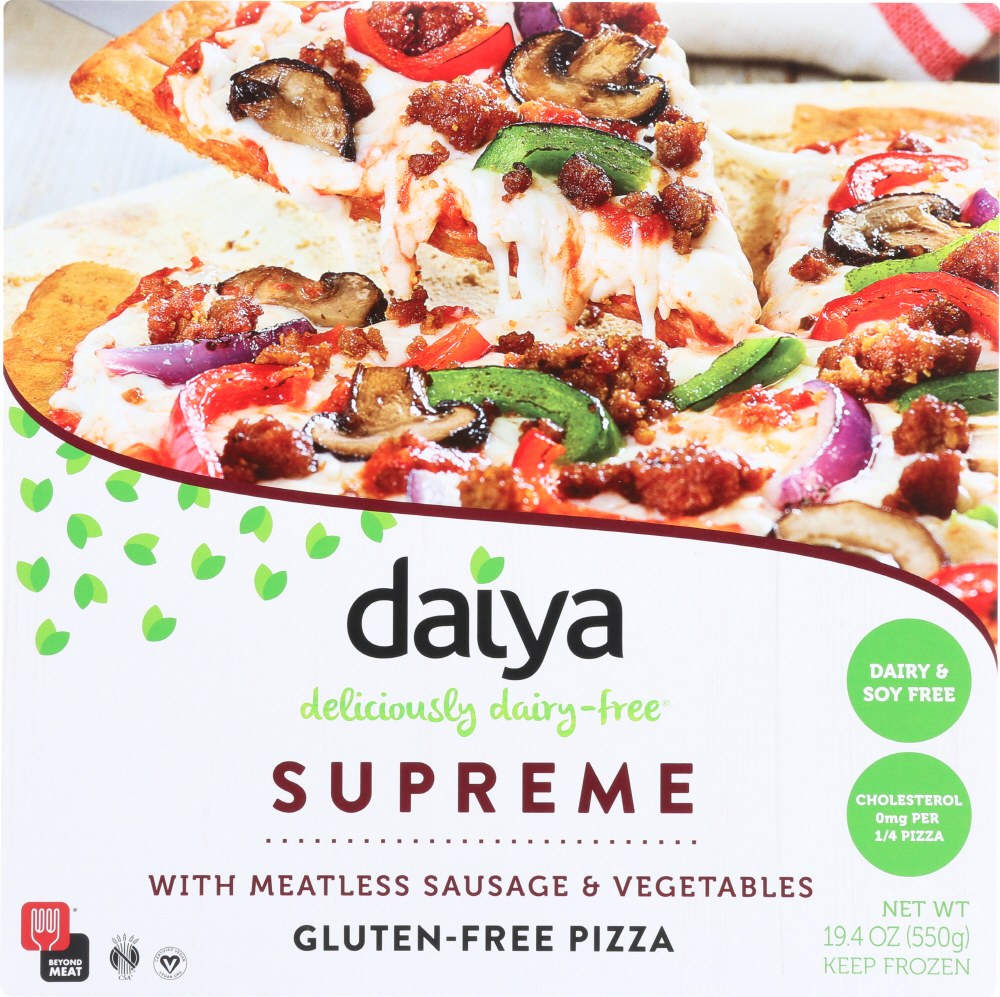 DAIYA: Pizza Cheese Supreme Gluten Free, 19.4 oz - 0871459001821