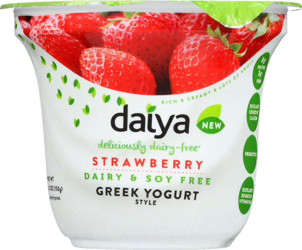 DAIYA: Strawberry Dairy Free Greek Yogurt Alternative, 5.3 oz - 0871459003016