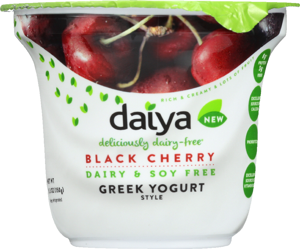 DAIYA: Black Cherry Greek Yogurt Alternative, 5.3 oz - 0871459003047