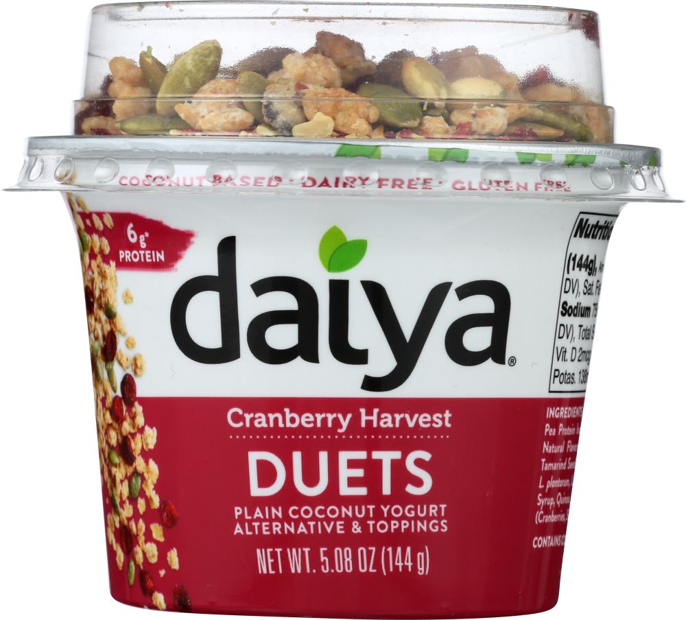 DAIYA: Cranberry Harvest Duets Yogurt, 5.08 oz - 0871459003122