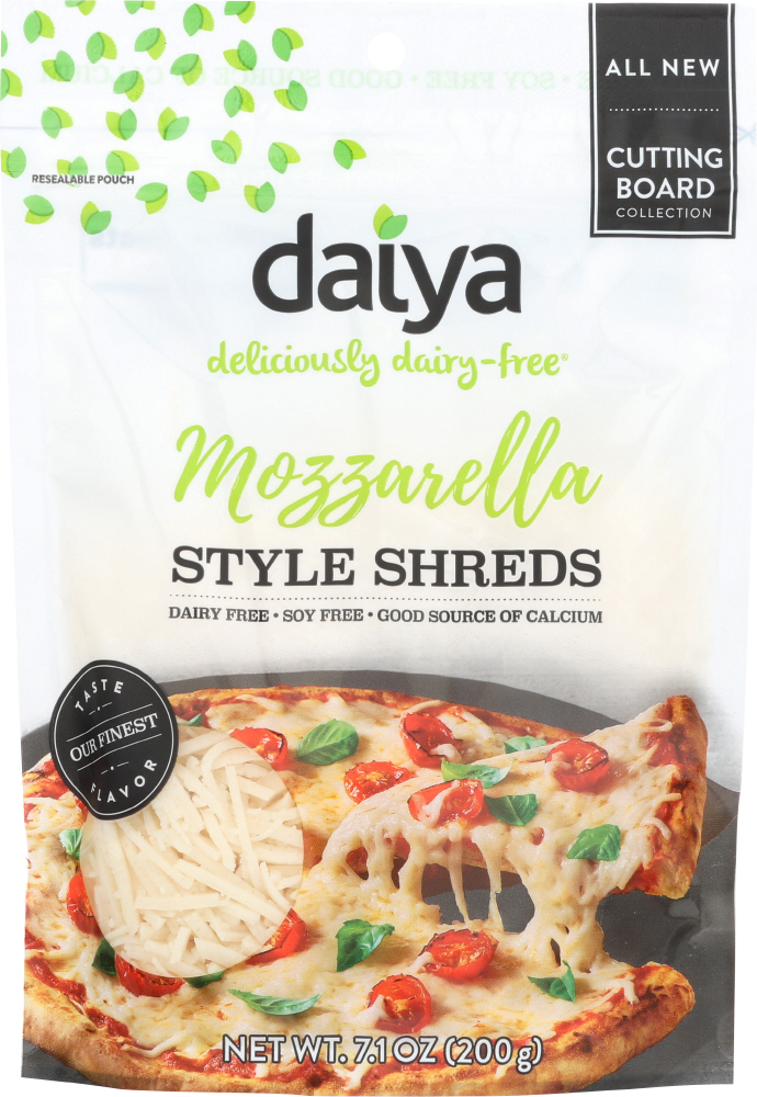 DAIYA: Mozzarella Cutting Board Style Shreds, 7.10 oz - 0871459003207