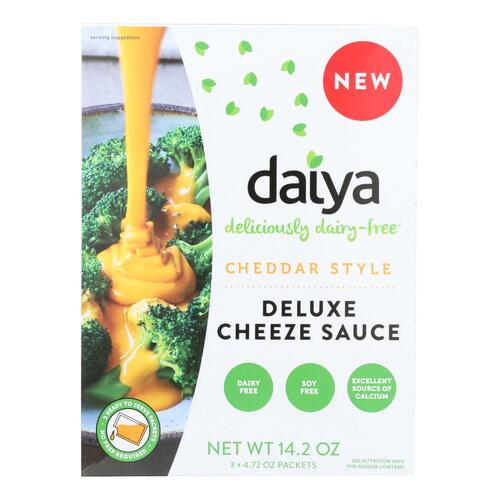 DAIYA: Sauce Cheeze Cheddar Style Deluxe 14.2 oz - 0871459007021