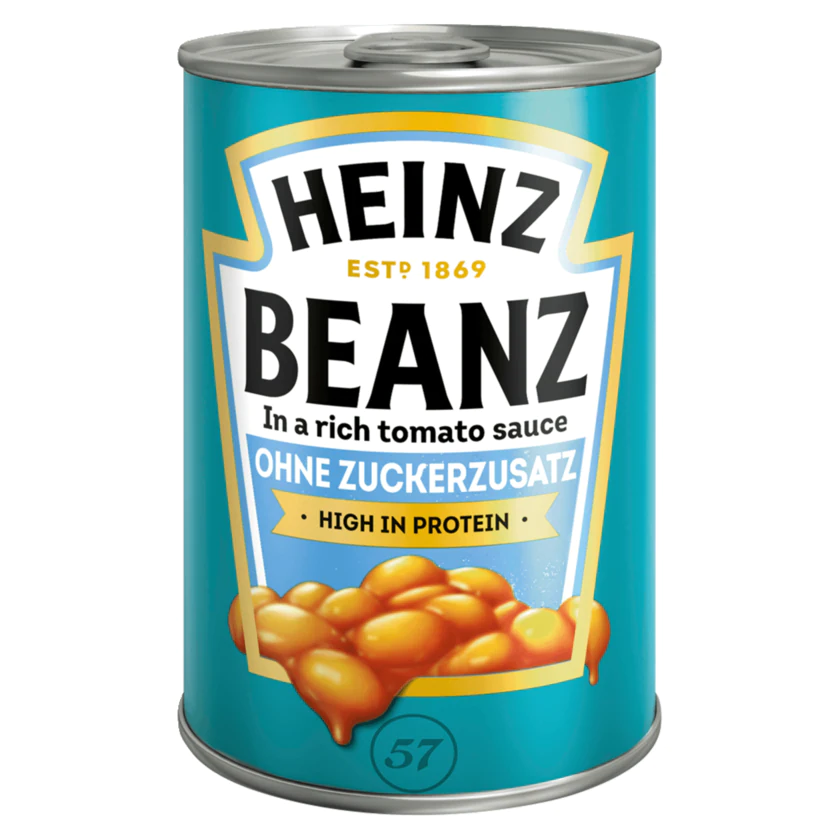 Heinz Beanz ohne Zuckerzusatz Gebackene Bohnen 415g - 8715700111094